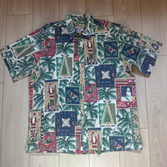 Reyn Spooner 2008 Mele Kalikimaka Limited Issue Hawaiian Traditions shirt XXL - Picture 1 of 4